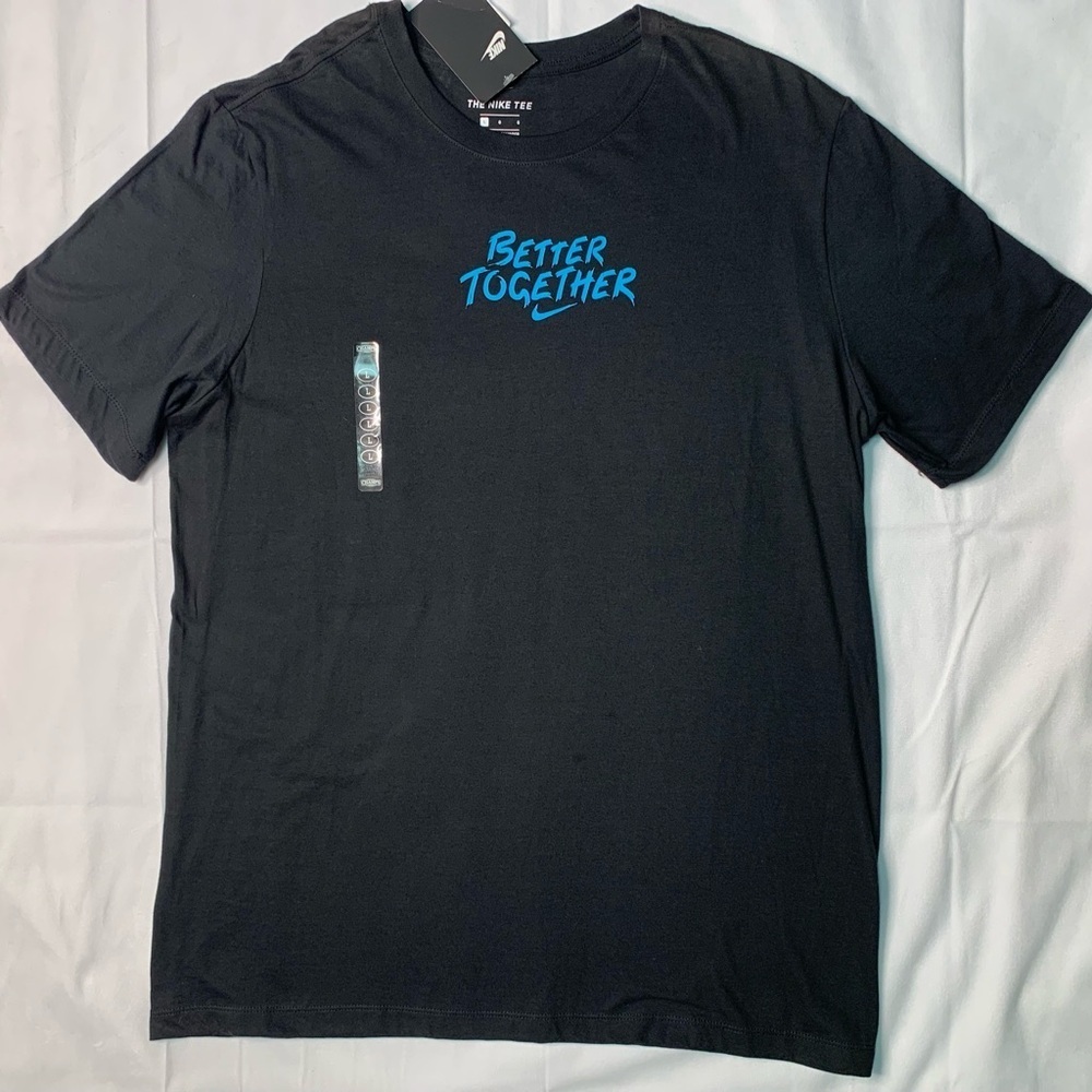 Nike Better together Black and Blue Short Sleeve Tee - Picture 2 of 6